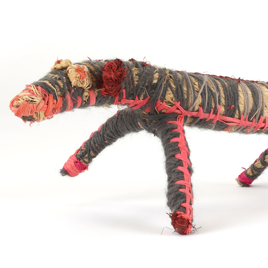 Aboriginal Artwork by Mary Pegg - Papa (dog) Tjanpi Sculpture