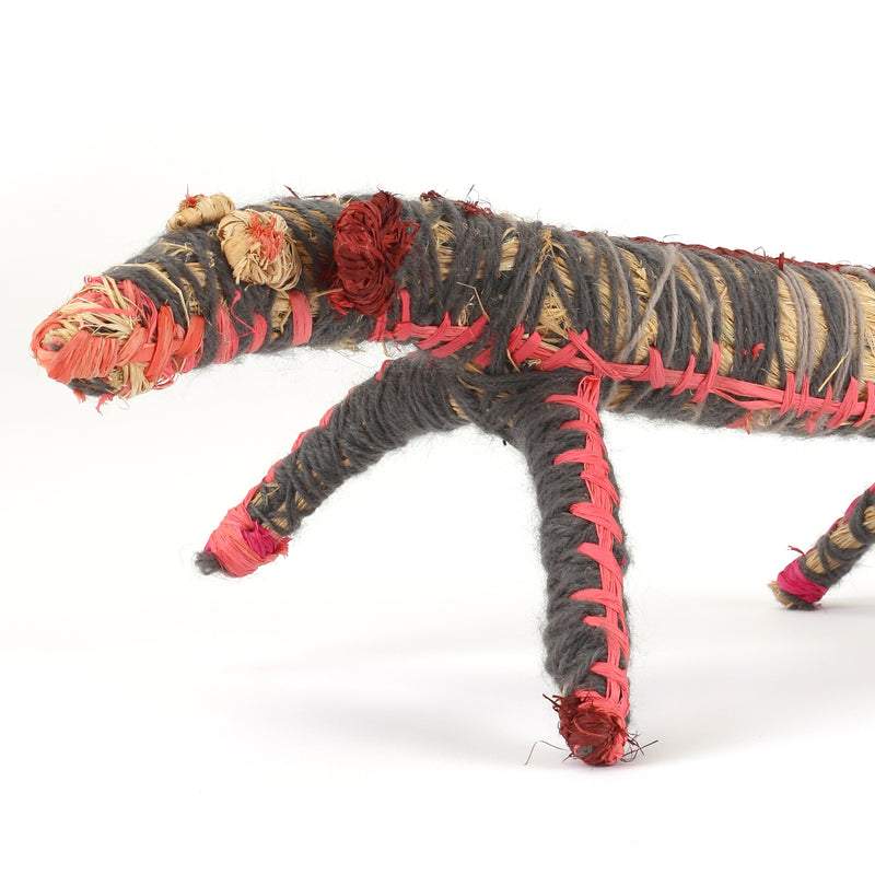 Aboriginal Artwork by Mary Pegg - Papa (dog) Tjanpi Sculpture