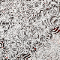 Aboriginal Artwork by Mary Roberts, Yalka at Murini, 102x76cm