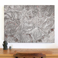 Aboriginal Artwork by Mary Roberts, Yalka at Murini, 102x76cm