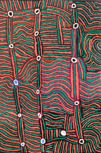 Aboriginal Art by Mary Napangardi Brown, Mina Mina Jukurrpa - Ngalyipi, 91x61cm - ART ARK®