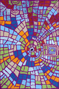 Aboriginal Artwork by Mary Napangardi Brown, Mina Mina Jukurrpa - Ngalyipi, 91x61cm