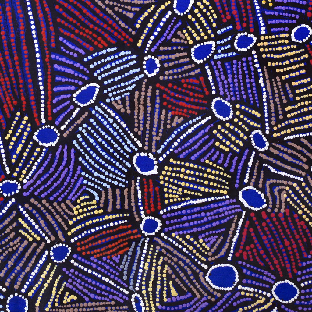 Aboriginal Artwork by Mary Napangardi Brown, Kurrkara Jukurrpa (Desert Oak Dreaming), 91x91cm