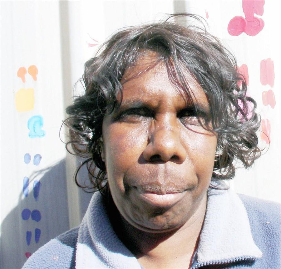 Aboriginal Artwork by Mary Napangardi Butcher, Pikilyi Jukurrpa, 30x30cm