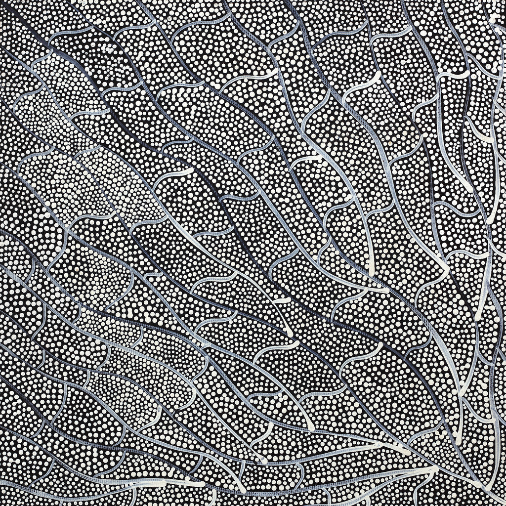 Aboriginal Artwork by Mary Napangardi Butcher, Pikilyi Jukurrpa, 30x30cm