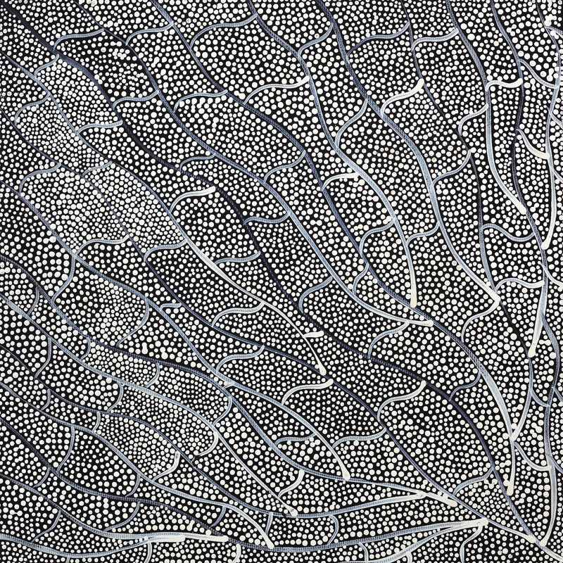 Aboriginal Artwork by Mary Napangardi Butcher, Pikilyi Jukurrpa, 30x30cm