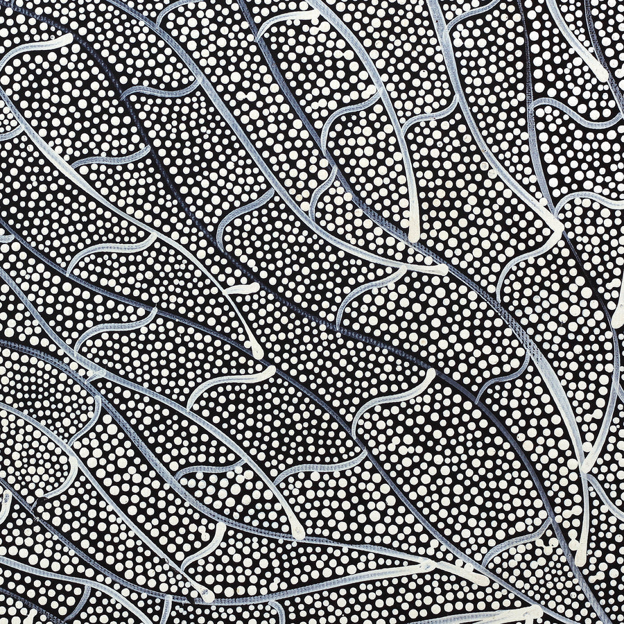 Aboriginal Artwork by Mary Napangardi Butcher, Pikilyi Jukurrpa, 30x30cm