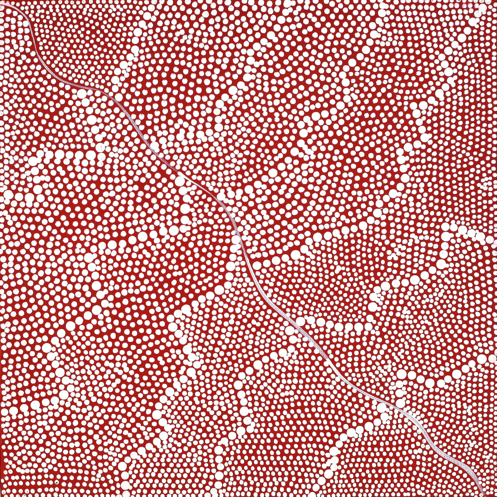 Aboriginal Artwork by Mary Napangardi Butcher, Pikilyi Jukurrpa, 30x30cm