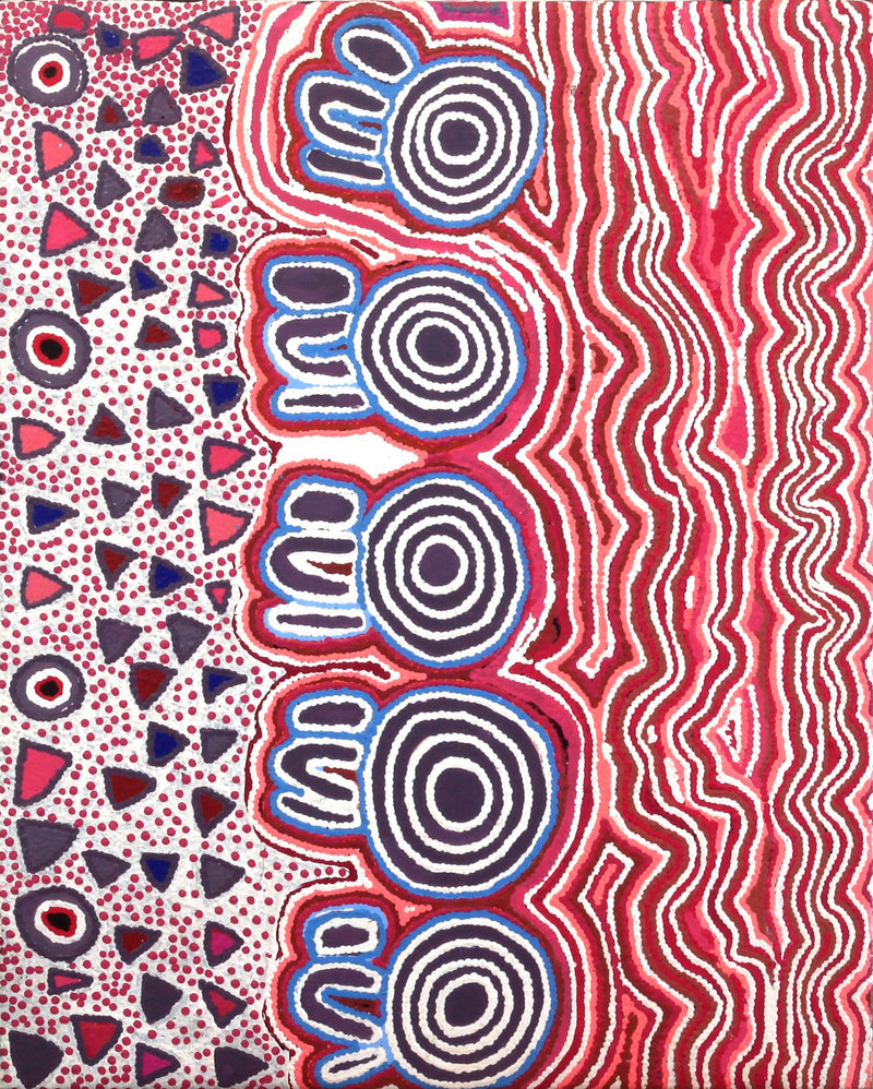 Aboriginal Artwork by Mary Napangardi Gallagher, Mina Mina Jukurrpa, 76x61cm