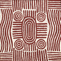 Aboriginal Artwork by Maryanne Nungarrayi Spencer, Wardapi Jukurrpa (Goanna Dreaming) - Yarripurlangu, 46x46cm