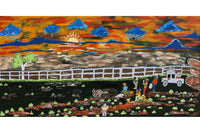 Aboriginal Artwork by Matthew Miller Nambajin, Warru Ranger, 91x46cm