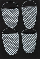 Aboriginal Artwork by Mathew Ashley Marraliyawuy, Gandjalala the sugar bag ancestor, Gapuwiyak - 56x38cm