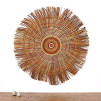Aboriginal Artwork by Mavis Marrkula Djuliping - Woven Mat 116cm