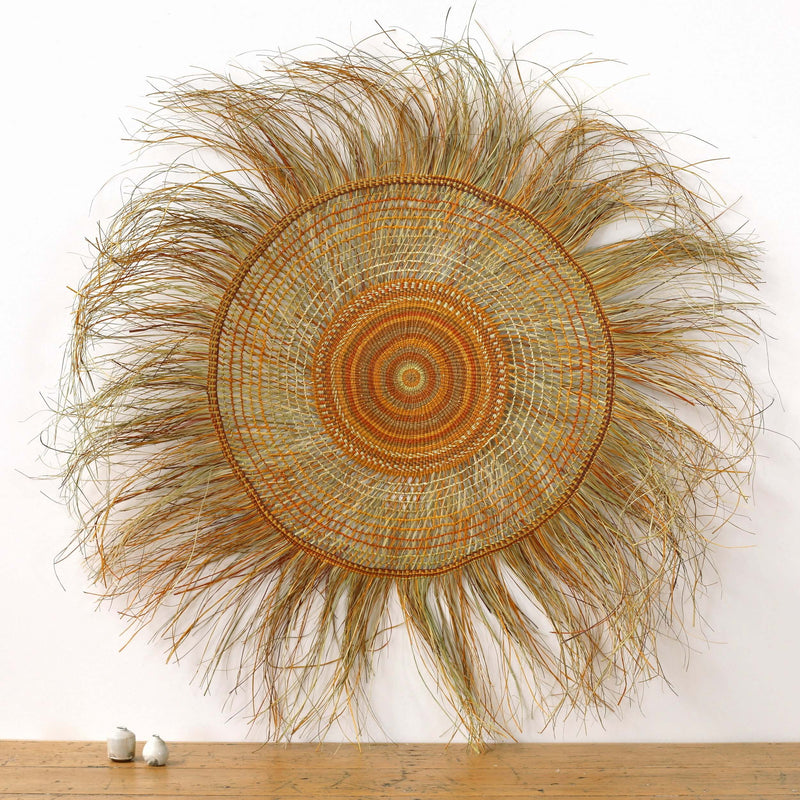 Aboriginal Artwork by Mavis Marrkula Djuliping - Woven Mat