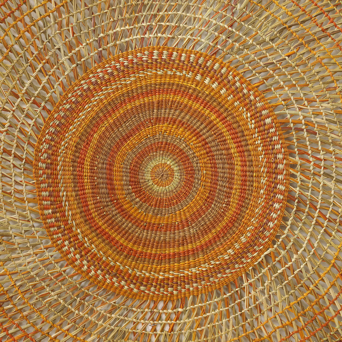 Aboriginal Art by Mavis Marrkula Djuliping - Woven Mat - ART ARK®