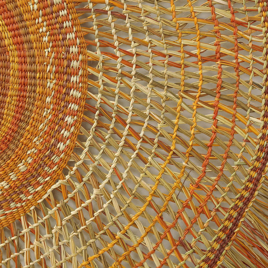 Aboriginal Artwork by Mavis Marrkula Djuliping - Woven Mat