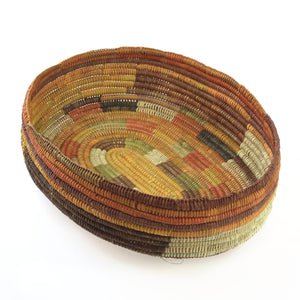 Aboriginal Artwork by Mavis Marrkula Djuliping, Gapuwiyak - Woven Basket - ART ARK®