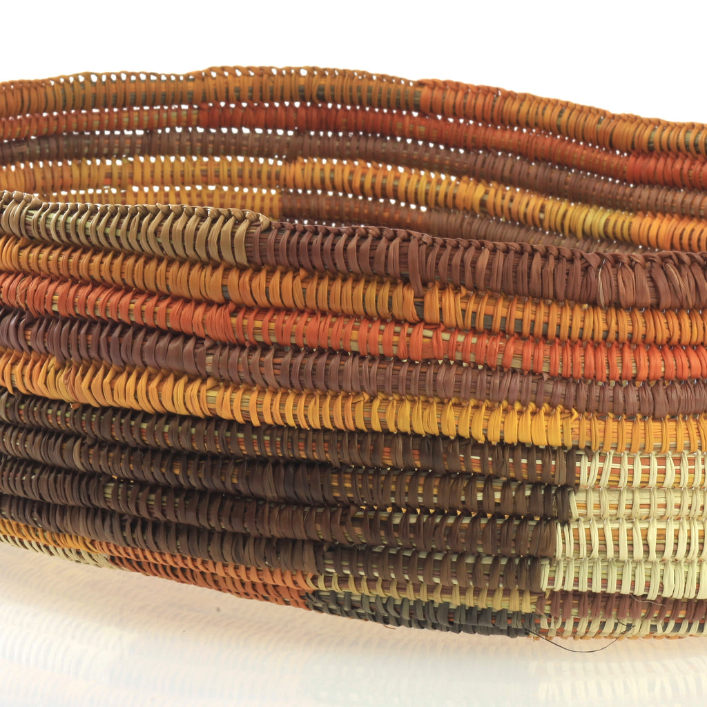 Aboriginal Artwork by Mavis Marrkula Djuliping, Gapuwiyak - Woven Basket