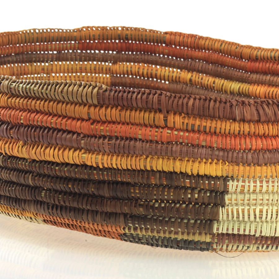 Aboriginal Artwork by Mavis Marrkula Djuliping, Gapuwiyak - Woven Basket