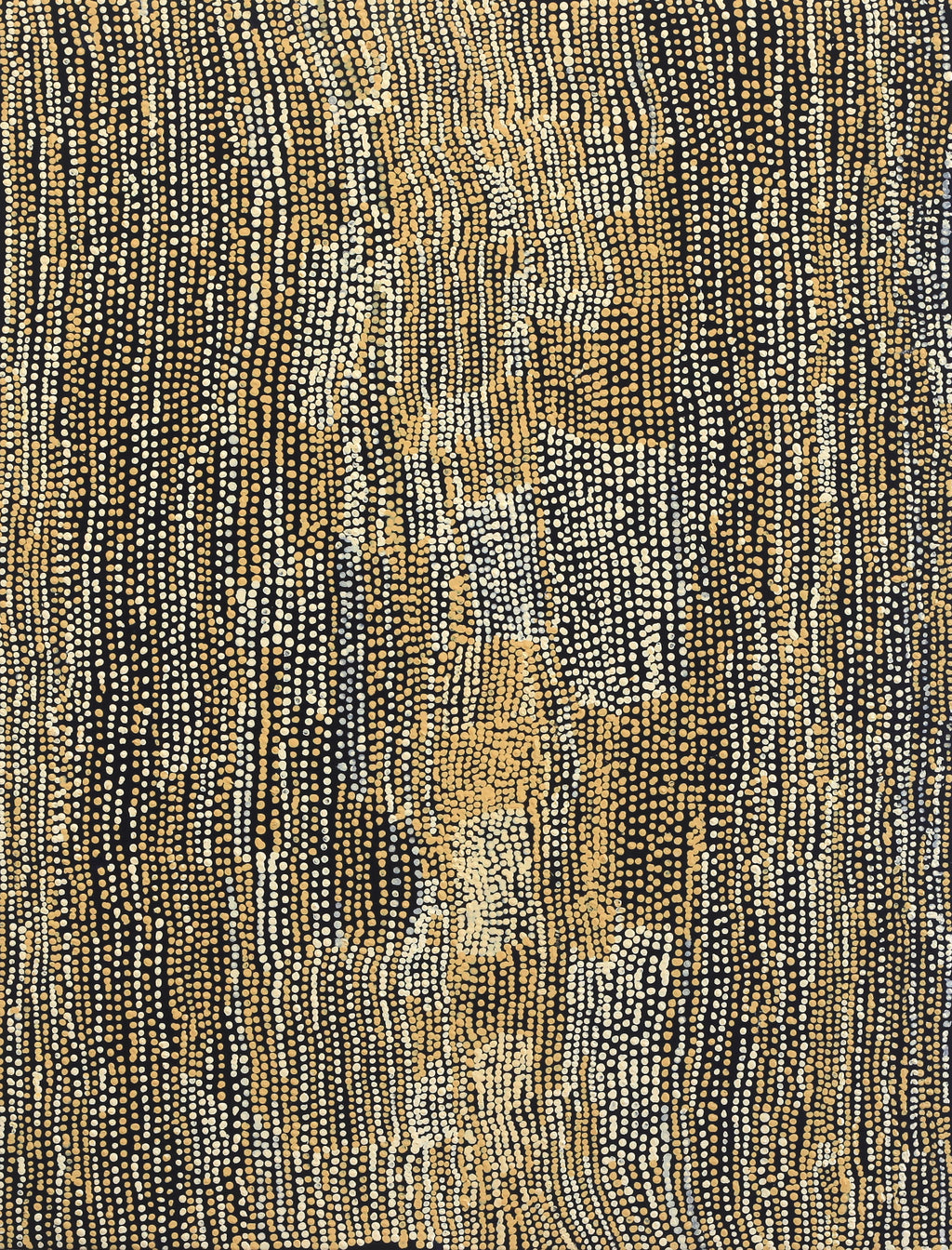 Aboriginal Artwork by Mavis Nampitjinpa Marks, Kalipinpa Water Dreaming, 101x77cm