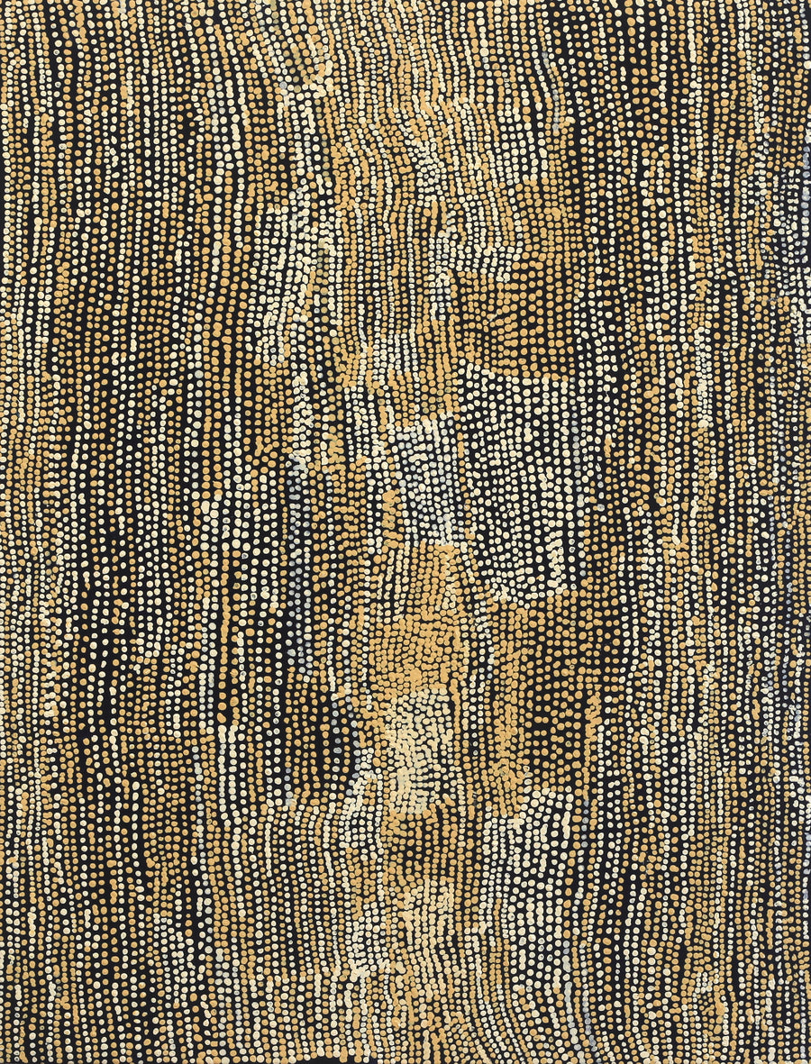 Aboriginal Artwork by Mavis Nampitjinpa Marks, Kalipinpa Water Dreaming, 101x77cm