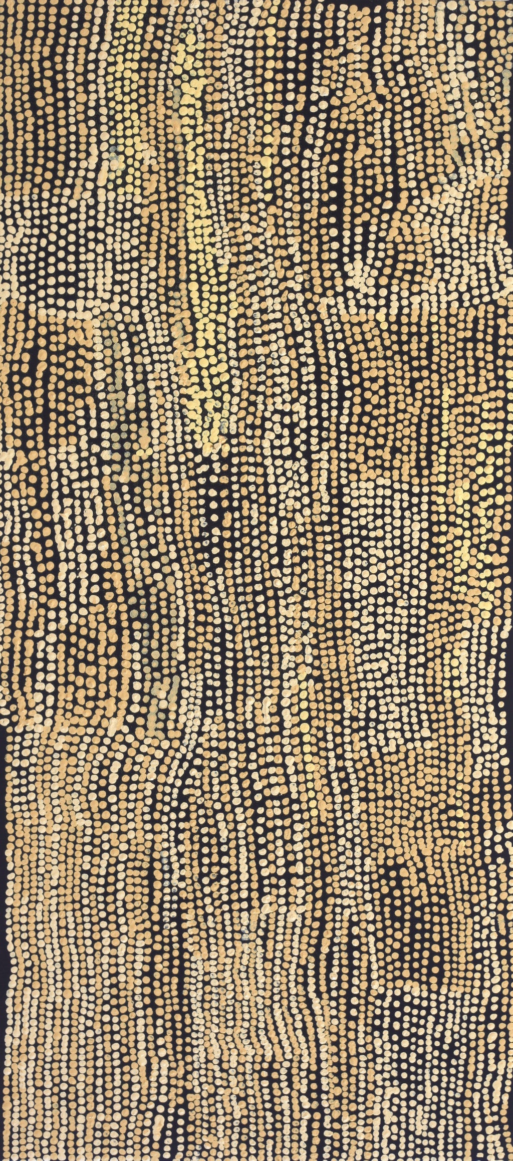 Aboriginal Artwork by Mavis Nampitjinpa Marks, Kalipinpa Water Dreaming, 91x40cm