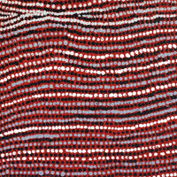 Aboriginal Artwork by Mavis Nampitjinpa Marks, Kalipinpa Water Dreaming, 96x40cm