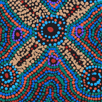 Aboriginal Artwork by Megan Nampijinpa Kantamarra, Marapinti Dreaming, 30x30cm