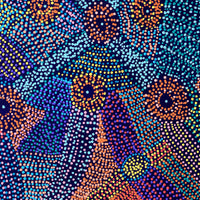 Aboriginal Artwork by Megan Nampijinpa Kantamarra, Marapinti Dreaming, 107x91cm