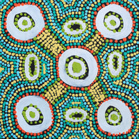 Aboriginal Artwork by Megan Nampijinpa Kantamarra, Marapinti Dreaming, 30x30cm