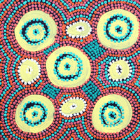 Aboriginal Artwork by Megan Nampijinpa Kantamarra, Marapinti Dreaming, 30x30cm