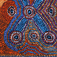 Aboriginal Artwork by Megan Nampijinpa Kantamarra, Marapinti Dreaming, 61x46cm