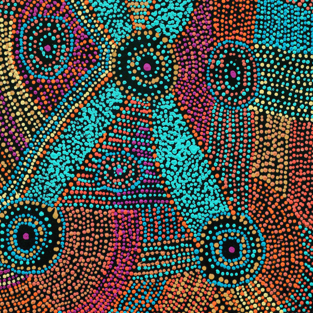 Aboriginal Artwork by Megan Nampijinpa Kantamarra, Marapinti Dreaming, 91x61cm