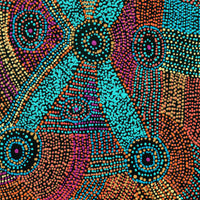 Aboriginal Artwork by Megan Nampijinpa Kantamarra, Marapinti Dreaming, 91x61cm