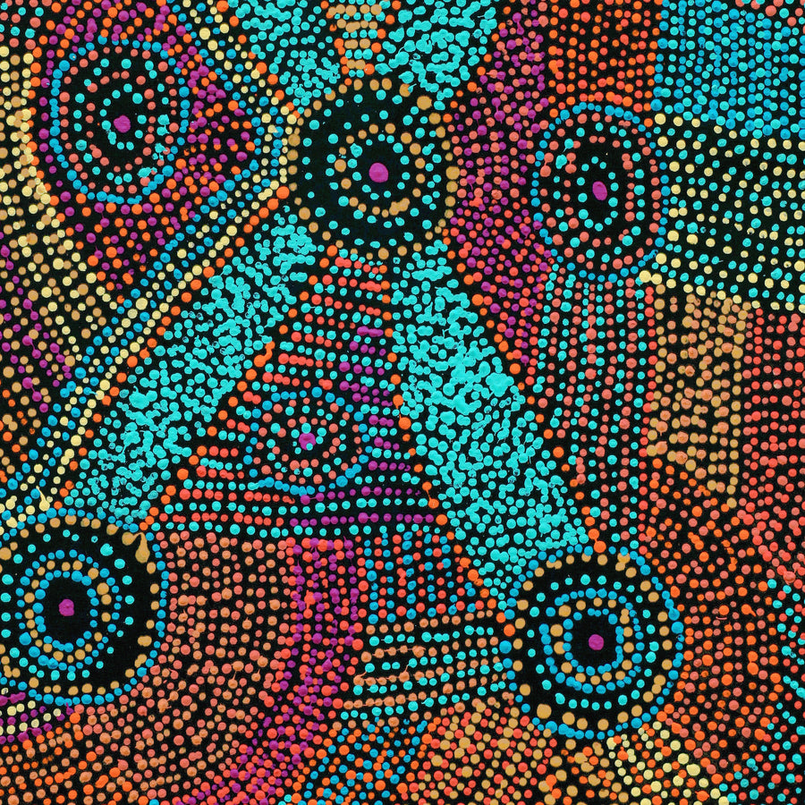 Aboriginal Artwork by Megan Nampijinpa Kantamarra, Marapinti Dreaming, 91x61cm