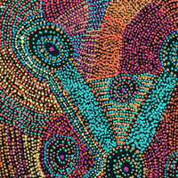 Aboriginal Artwork by Megan Nampijinpa Kantamarra, Marapinti Dreaming, 91x61cm