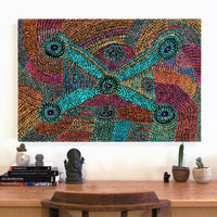 Aboriginal Artwork by Megan Nampijinpa Kantamarra, Marapinti Dreaming, 91x61cm