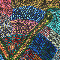 Aboriginal Artwork by Megan Nampijinpa Kantamarra, Marapinti Dreaming, 91x76cm