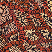 Aboriginal Artwork by Melinda Napurrurla Wilson, Lukarrara Jukurrpa, 107x46cm