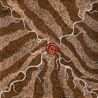 Aboriginal Art by Melinda Napurrurla Wilson, Lukarrara Jukurrpa, 46x46cm - ART ARK®