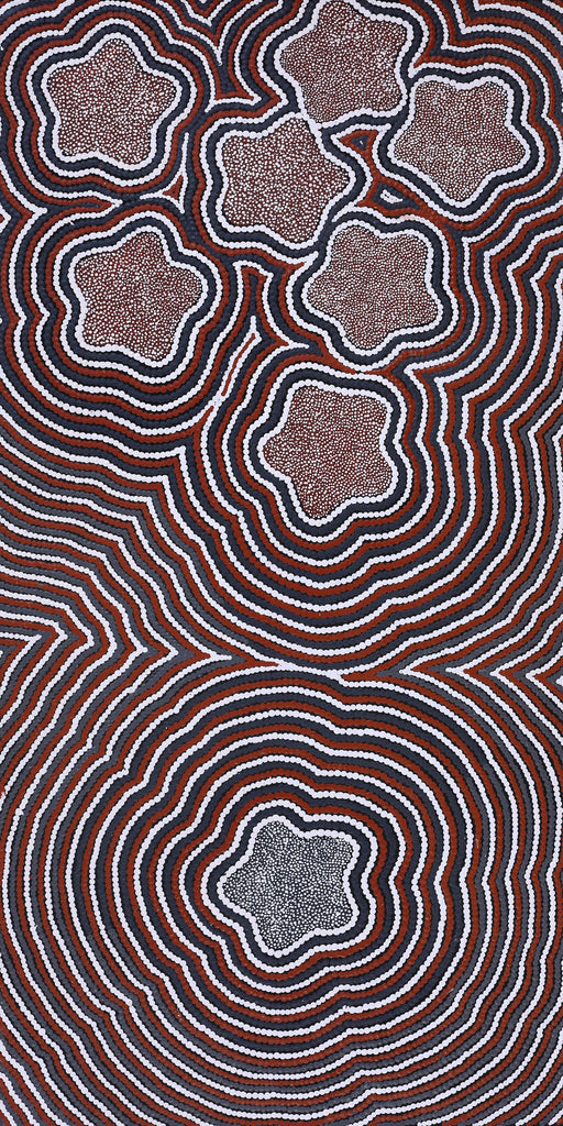 Aboriginal Artwork by Melissa Donegan, Kungkarangkalpa (Seven Sisters Story), 122x61cm