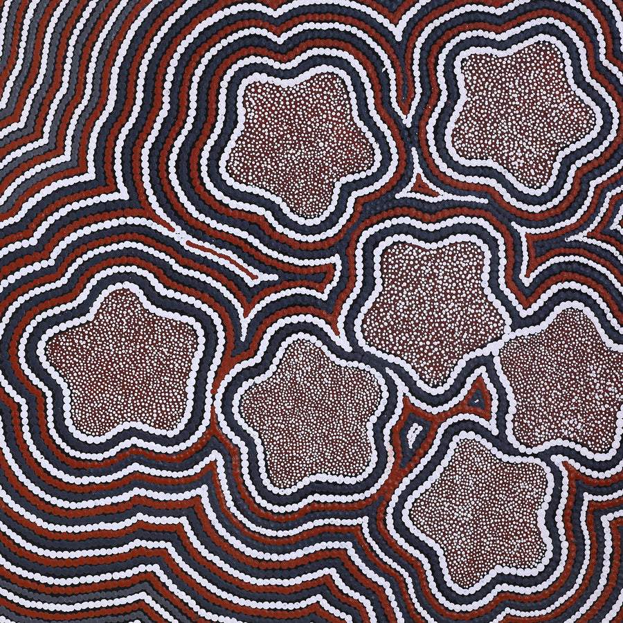 Aboriginal Artwork by Melissa Donegan, Kungkarangkalpa (Seven Sisters Story), 122x61cm