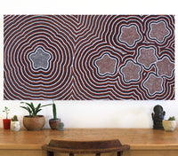 Aboriginal Artwork by Melissa Donegan, Kungkarangkalpa (Seven Sisters Story), 122x61cm