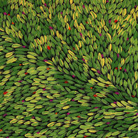 Aboriginal Artwork by Melissa Nampijinpa Karpa, Ngapa Jukurrpa (Water Dreaming) - Puyurru, 122x76cm