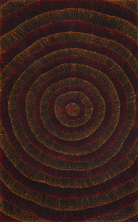 Aboriginal Artwork by Melissa Nampijinpa Karpa, Ngapa Jukurrpa (Water Dreaming) - Puyurru, 122x76cm