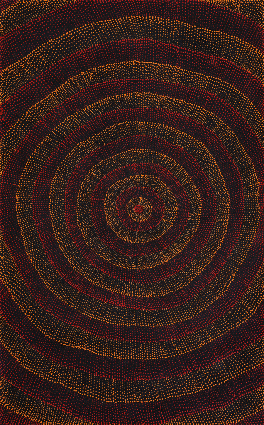 Aboriginal Artwork by Melissa Nampijinpa Karpa, Ngapa Jukurrpa (Water Dreaming) - Puyurru, 122x76cm