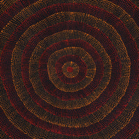 Aboriginal Artwork by Melissa Nampijinpa Karpa, Ngapa Jukurrpa (Water Dreaming) - Puyurru, 122x76cm
