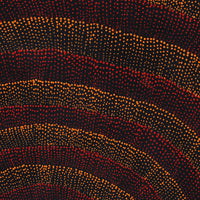 Aboriginal Artwork by Melissa Nampijinpa Karpa, Ngapa Jukurrpa (Water Dreaming) - Puyurru, 122x76cm