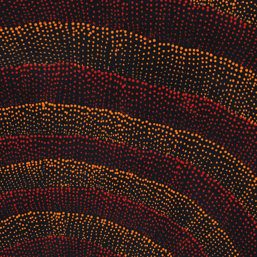 Aboriginal Artwork by Melissa Nampijinpa Karpa, Ngapa Jukurrpa (Water Dreaming) - Puyurru, 122x76cm