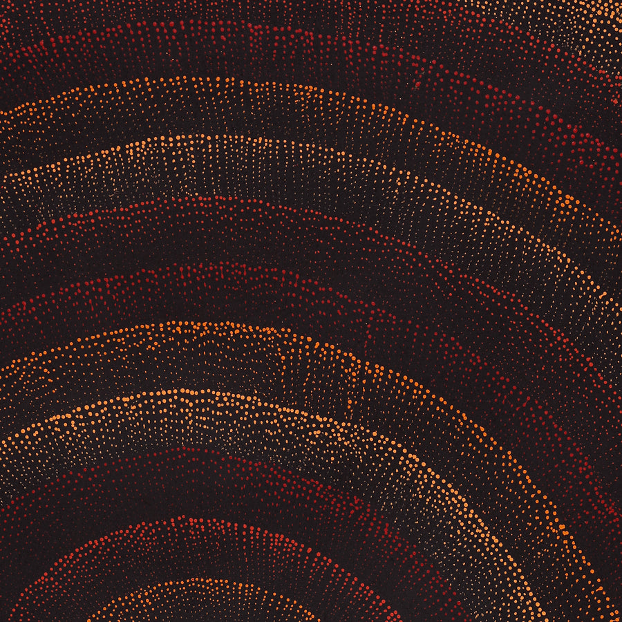 Aboriginal Artwork by Melissa Nampijinpa Karpa, Ngapa Jukurrpa (Water Dreaming) - Puyurru, 122x76cm